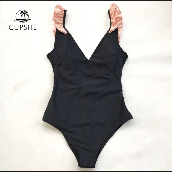 Cupshe Other - NWT Cupshe black/pink one piece swim suit size L